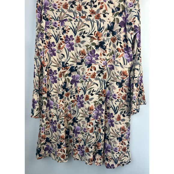 Torrid Mini Gauze Lace-Up Skater Dress Bell Sleeve Floral Plus Size 3 3X Boho - Picture 13 of 16